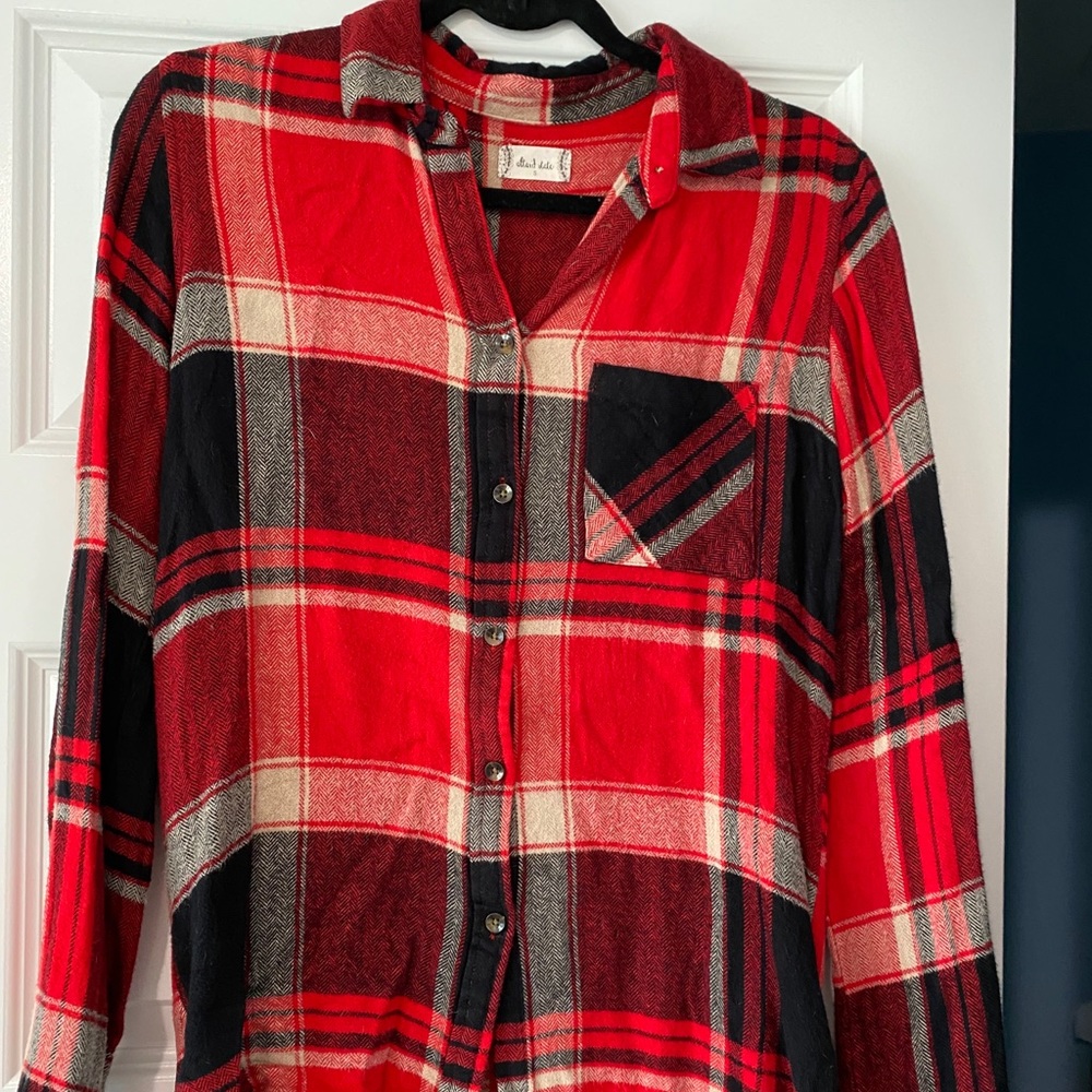 👚 THREE FOR $25 Altar’d state red flannel